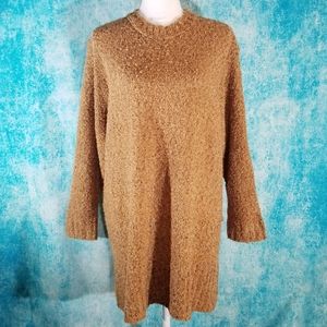 VTG Wool Blend Mustard Yellow Long Knit Sweater